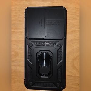 Black Rugged Phone Case with Kickstand 6.5 X 3.25 Inches